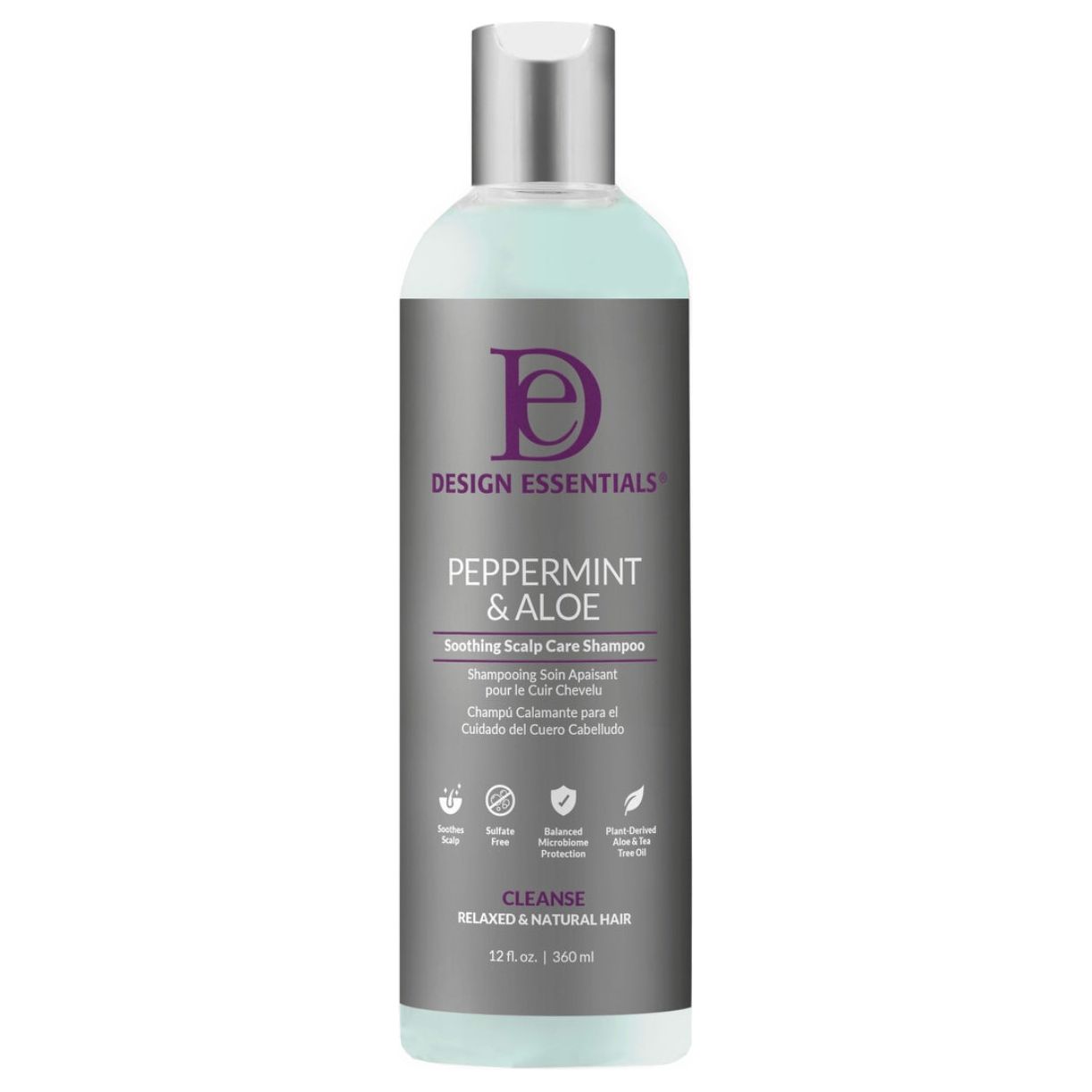 DE Peppermint & Aloe Shampoo 12oz.