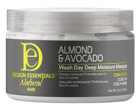 Natural Almond Avocado Wash Deep Moisturizing Masque 12oz.